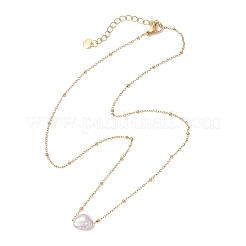 Подвеска в форме картофеля из натурального культивированного пресноводного жемчуга&nbsp;NJEW-JN05770