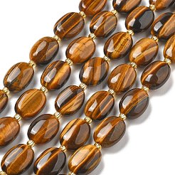 Природных тигровый глаз бисер нитей&nbsp;G-H005-A10-02