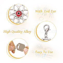 Плетеная сетка/паутина с подвесными украшениями из сплава в тибетском стиле с перьями&nbsp;HJEW-KS0001-03