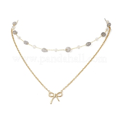 Подвеска-бантик из нержавеющей стали 304 NJEW-JN05399-03