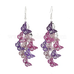 Серьги-бабочки из нержавеющей стали 430 EJEW-A137-02P-02