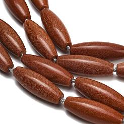 Chapelets de perles en goldstone synthétique&nbsp;G-L654-G21-01B