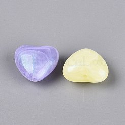 Perles acryliques transparentes bicolores lumineuses&nbsp;OACR-Q199-49