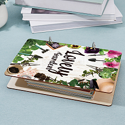 Деревянная папка с 2 кольцом DIY-WH0547-044