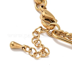 Pulsera de varias vueltas con circonita cúbica transparente y bola redonda&nbsp;BJEW-G639-14G