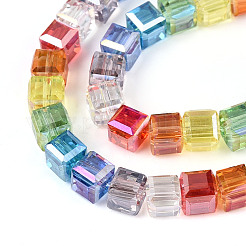 Прозрачные стеклянные бусины нити GLAA-T025-04A-01