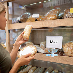 Прозрачные прямоугольные держатели для фотографий с записками из ПВХ AJEW-WH0248-814