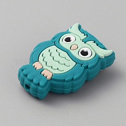 Сова пищевые экологически чистые силиконовые бусины&nbsp;LS-SIL-WH0019-26A