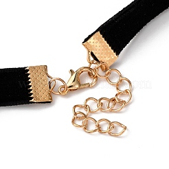 Ожерелья-чокеры из сплава и бархата в форме сердца для женщин WGC7319-04