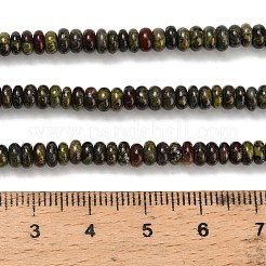 Бисер натуральный дракон крови пряди G-L635-A23-4x2mm