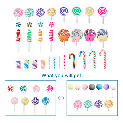 Кабошоны из полимерной глины ручной работы CLAY-TA0001-06