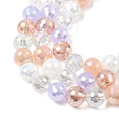 Стеклянные бусины с гальваническим покрытием &nbsp;EGLA-D300-06-8mm-25