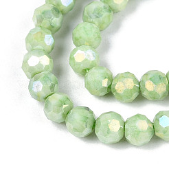 Антикоррозийные гальванические стеклянные бусины&nbsp;X-EGLA-T021-4mm-15-09