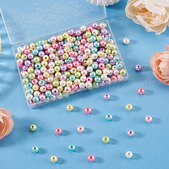 300 pièce de perles d'imitation acryliques opaques&nbsp;OACR-TA0004-95A