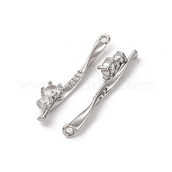 Латунные микро проложить кубического циркония подвески KK-Z112-03P