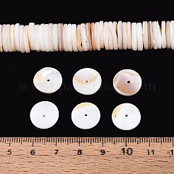 Нити бусин из натуральных пресноводных ракушек&nbsp;SHEL-N037-03B-01