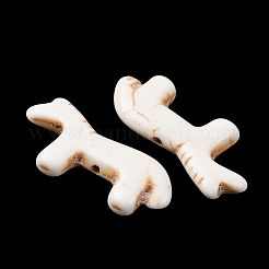 Синтетические бирюзовые бусины G-B158-01H