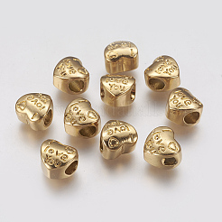 Ионное покрытие (IP) 304 нержавеющая сталь европейские бусины STAS-J022-029G