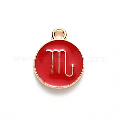 Pendentifs d'émail en alliage&nbsp;ENAM-SZ0001-28B-L