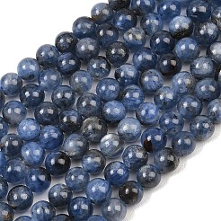 Натуральные нити из кианита / цианита / дистенового бисера&nbsp;G-G272-A01-6mm