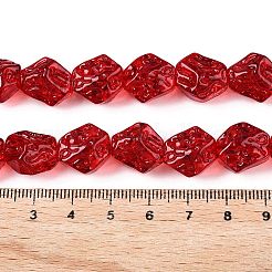 Стеклянные бусины с гальваническим покрытием  EGLA-N012-08N