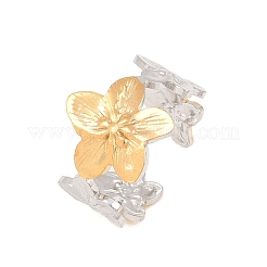 Anelli aperti con polsino in acciaio inossidabile 304&nbsp;RJEW-Z137-05GP-02