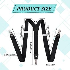 Эластичные мужские подтяжки из полиэстера&nbsp;AJEW-WH0258-293B