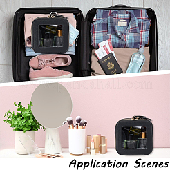 Квадратная шкатулка из искусственной кожи&nbsp;ODIS-WH20008-04C