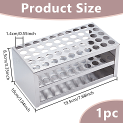 Стойка для пробирок из нержавеющей стали&nbsp;AJEW-WH0248-726C