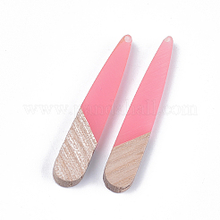 Подвески из смолы и дерева&nbsp;LS-X-RESI-S358-40F