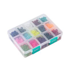 Perle di vetro trasparente 15 colori&nbsp;FGLA-JP0001-01-8mm