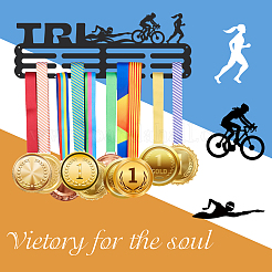 Спортивная тема железная вешалка для медалей настенная стойка для дисплея ODIS-WH0021-487