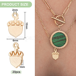 20 шт. Латунные подвески KK-BC0010-12