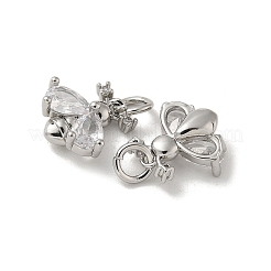 Подвески из латуни с микропаве из циркония&nbsp;KK-R210-14P