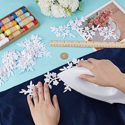6 Stück Blumen-Stickerei aus Viskose zum Aufnähen von Ornament-Accessoires&nbsp;PATC-FG0002-56B