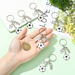 10 шт. брелок из сплава с футбольной тематикой&nbsp;KEYC-YW00231