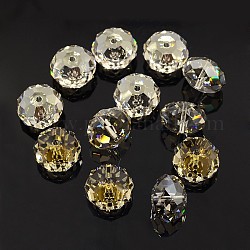 Austrian Crystal Beads, 5040 18mm, Faceted Rondelle, Silver Shadow., Size: about 18mm in diameter, 12mm thick, hole:1.8mm