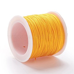 Nylonfaden Nylonschnur, DIY Material für Schmuck machen, golden, 1 mm, 100 Yards / Rolle