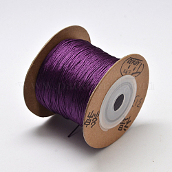 Umweltfreundlich gefärbte Nylonfäden, String Fäden Schnüre, Indigo, 0.4 mm, ca. 164.04 Yard (150m)/Rolle