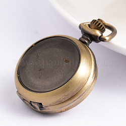 Alloy Watch Heads, Flat Round, Antique Bronze,40x29.5x12mm
