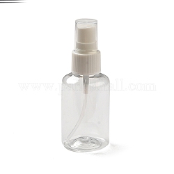 Flacon vaporisateur rond transparent, bouteilles de parfum mini vaporisateur, clair, 10.15cm, capacité: 50 ml (1.69 oz liq.)