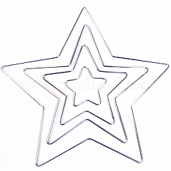 Eisenreifen, Makramee-Ring, für Kunsthandwerk und gewebtes Netz / Netz mit Federbedarf, Stern, 50 mm