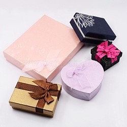 Jewelry Cardboard Boxes, Mixed Style, Mixed Color, 92~210x40~130x18.5~50mm