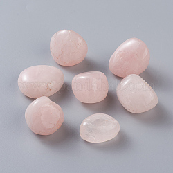 Naturale perle di quarzo rosa, pietra burrattata, pietre curative per il bilanciamento di 7 chakra, cristalloterapia, Senza Buco / undrilled, pepite, 20~30x15~28mm