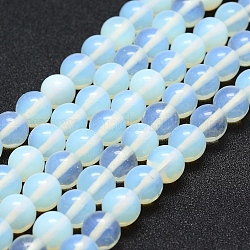 Perline Opalite fili, tondo, 8mm, Foro: 1 mm, circa 48pcs/filo, 14.96 pollice (38 cm)