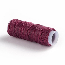 Gewachsten Polyester-Schnur, für Schmuck machen, alte Rose, 0.8 mm, ca. 30 m / Rolle