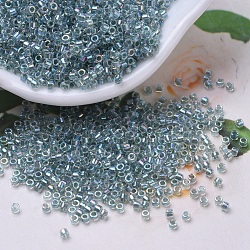 Perline miyuki delica, cilindro, perline giapponesi, 11/0, (db0084) cristallo foderato in schiuma di mare ab, 1.3x1.6mm, Foro: 0.8 mm, circa 10000pcs/scatola, 50 g / borsa