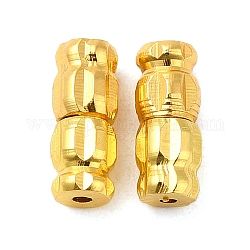 Cierres de tornillo de cobre, dorado, 10x4mm, agujero: 1 mm