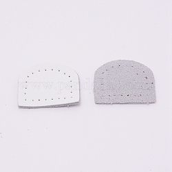 Genuine Leather Bag Tag, Bag replacement Accessories, White, 30x35x2.5mm, Hole: 1.2mm