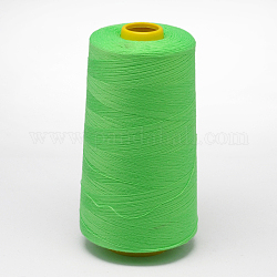 Hilo de coser de fibra de poliéster 100% hilado, verde lima, 0.1mm, aproximamente 5000 yardas / rodillo